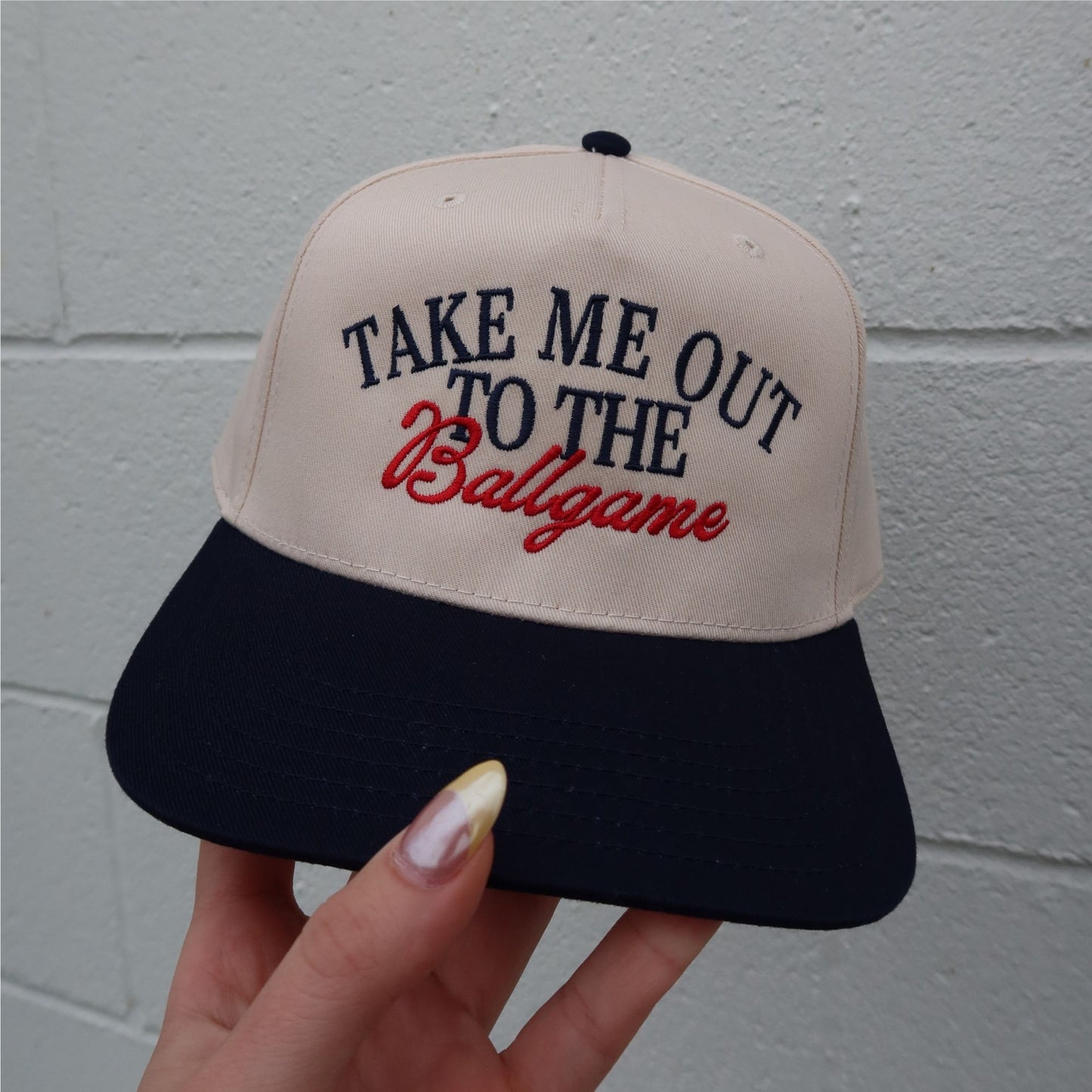 Take Me Out To The Ballgame Vintage Trucker Hat