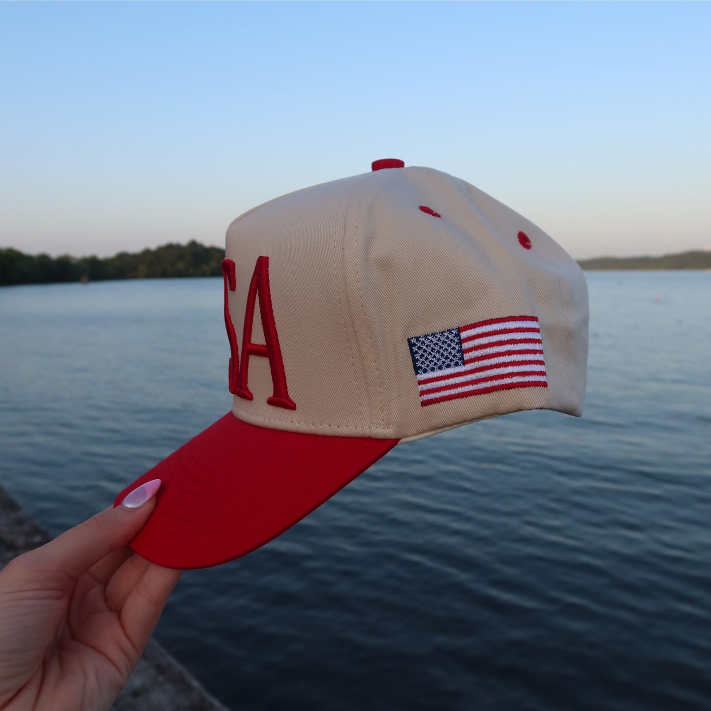 USA 3D Vintage Trucker Hat