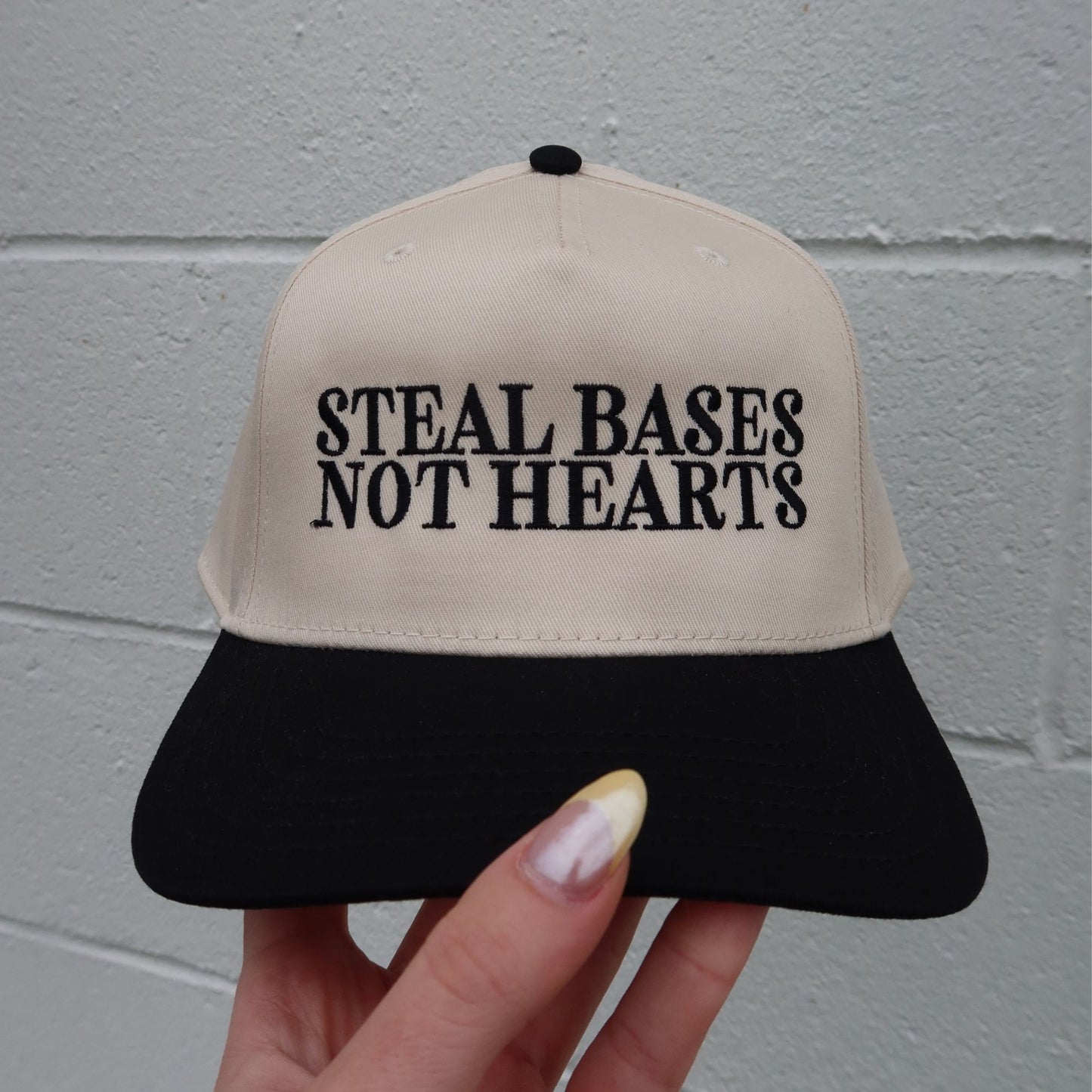 Steal Bases Not Hearts Vintage Trucker Hat