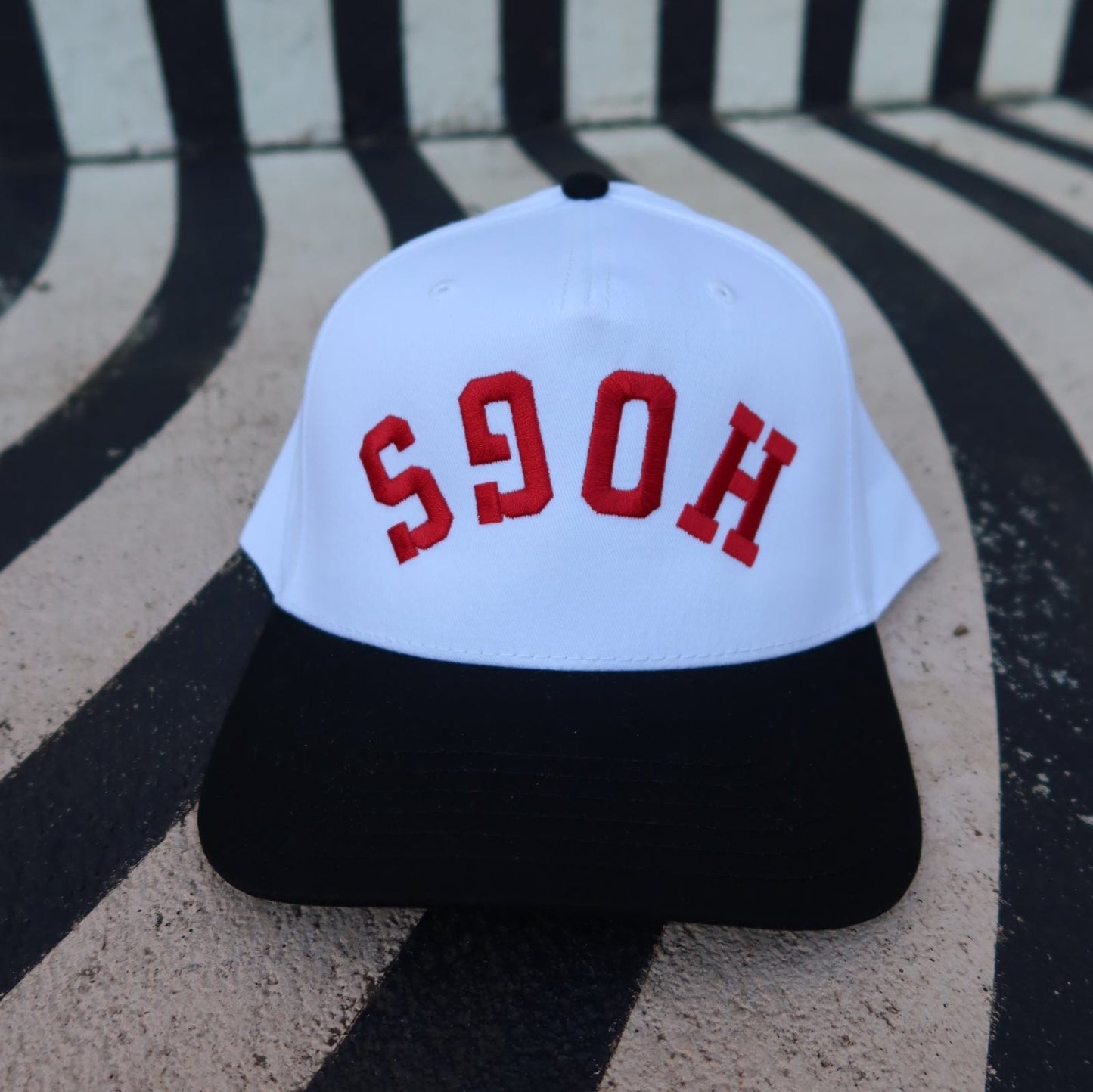 Hogs Upside Down Vintage Trucker Hat