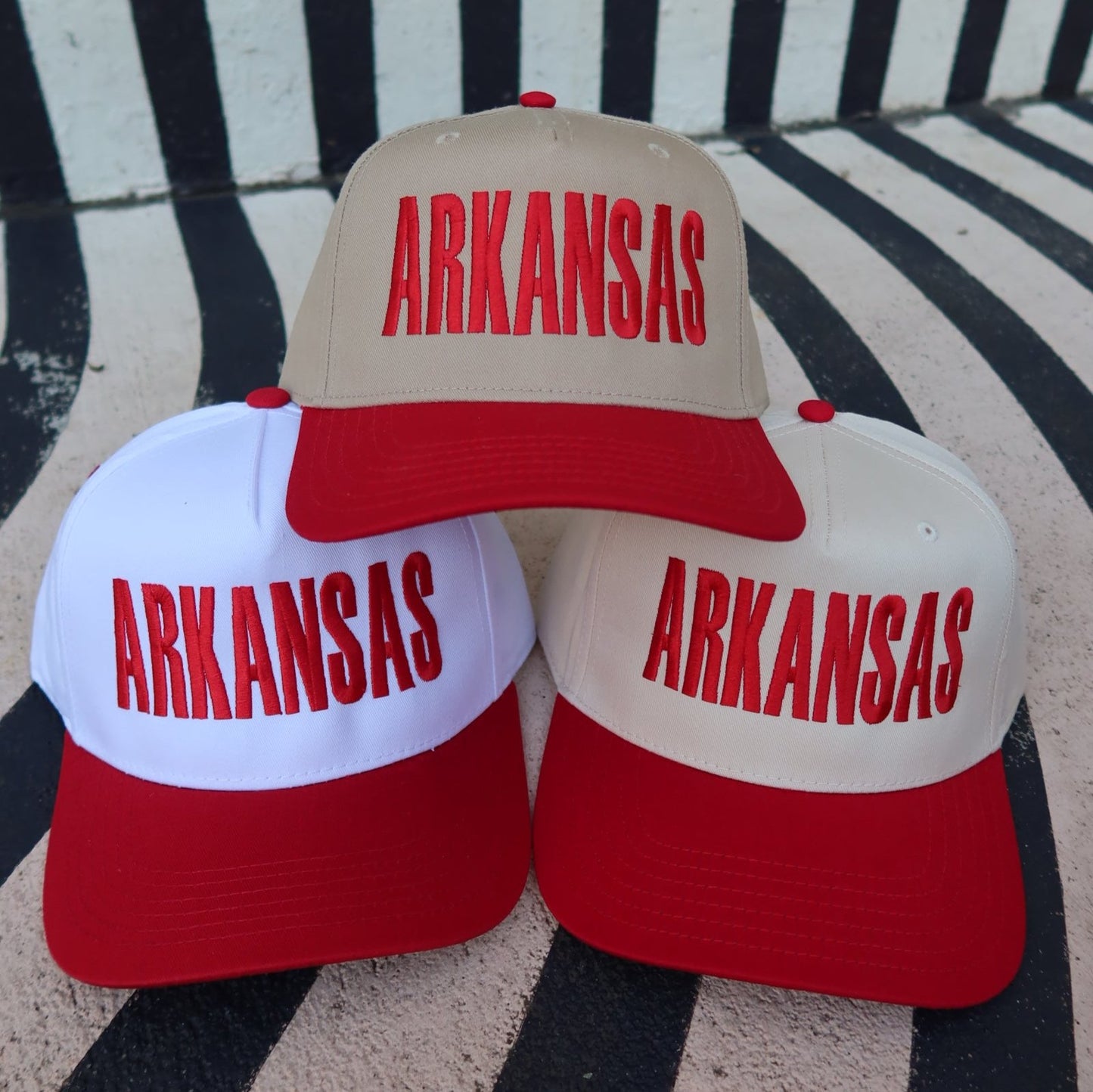 Arkansas Block Font Vintage Trucker Hat
