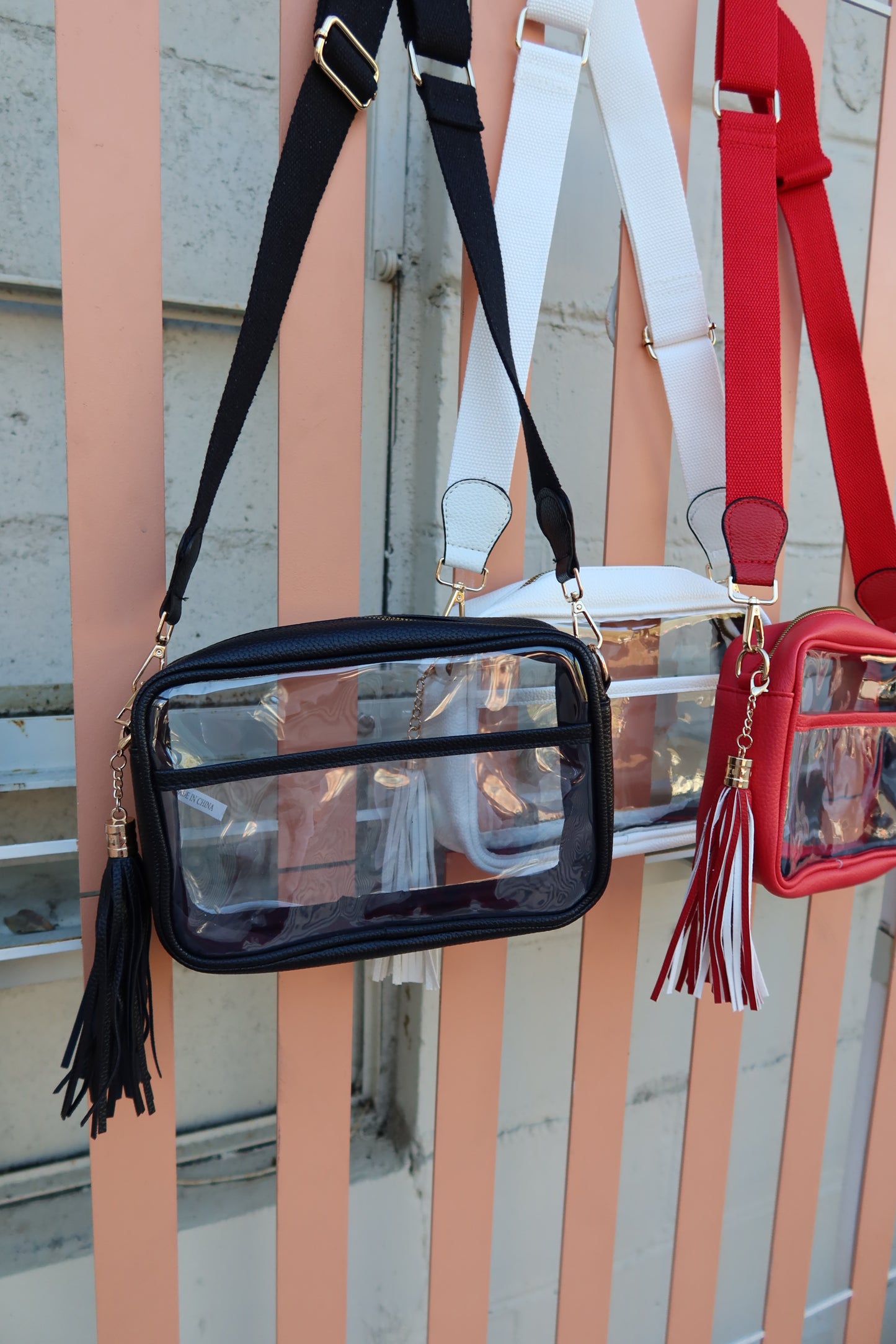 Tassle Clear Stadium Bag