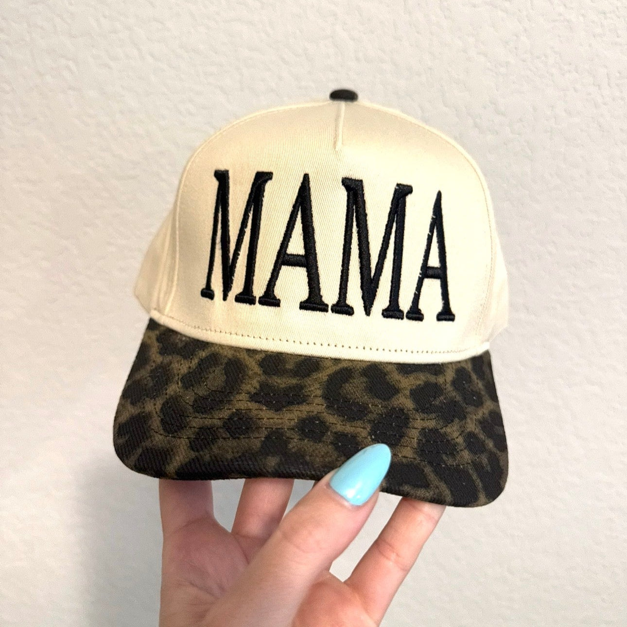 Mama Leopard Vintage Trucker Hat (Overstock)