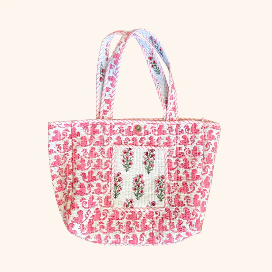 Clover Quilted Tote Bag