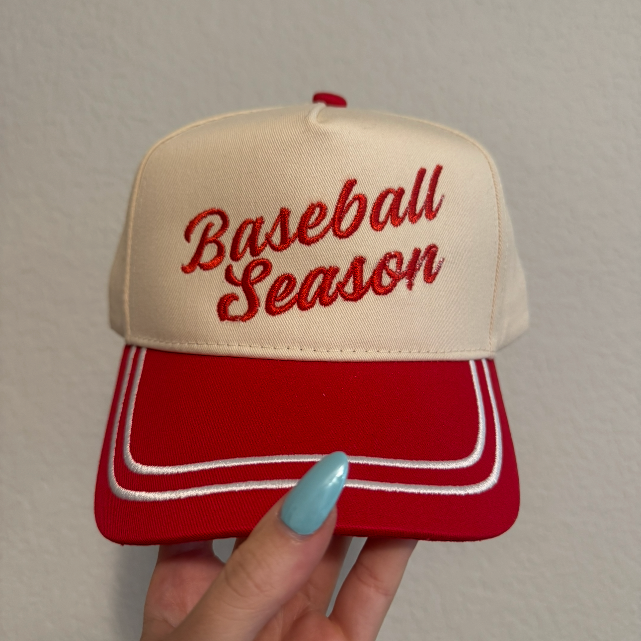 Baseball Season Vintage Trucker Hat (Damaged)