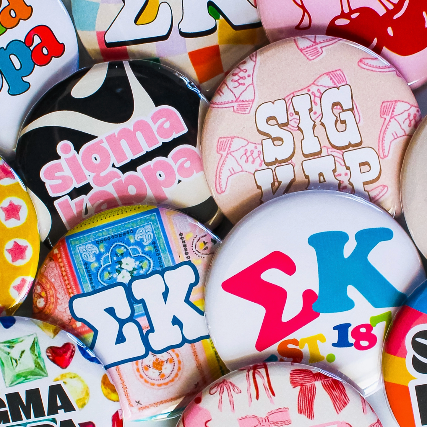 Sigma Kappa Mystery Buttons