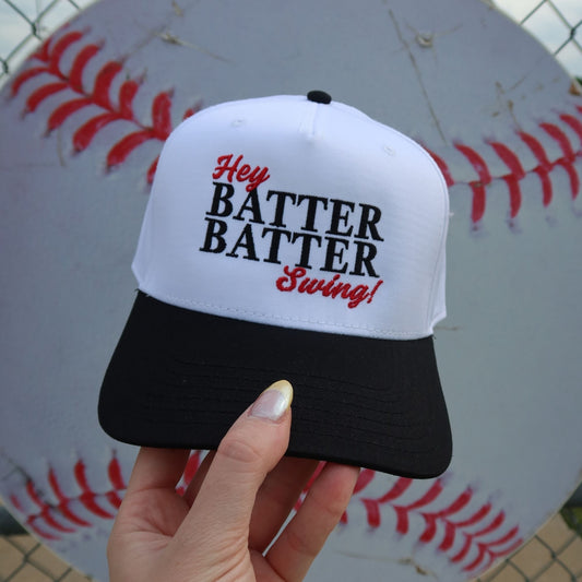 Hey Batter Batter Swing Vintage Trucker Hat