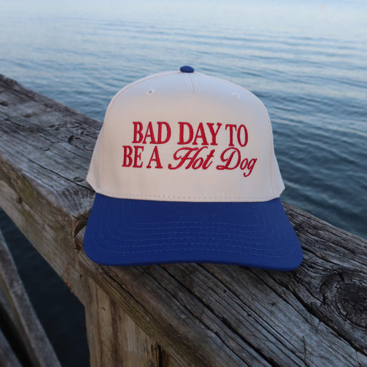 Bad Day to be a Hot Dog Vintage Trucker Hat