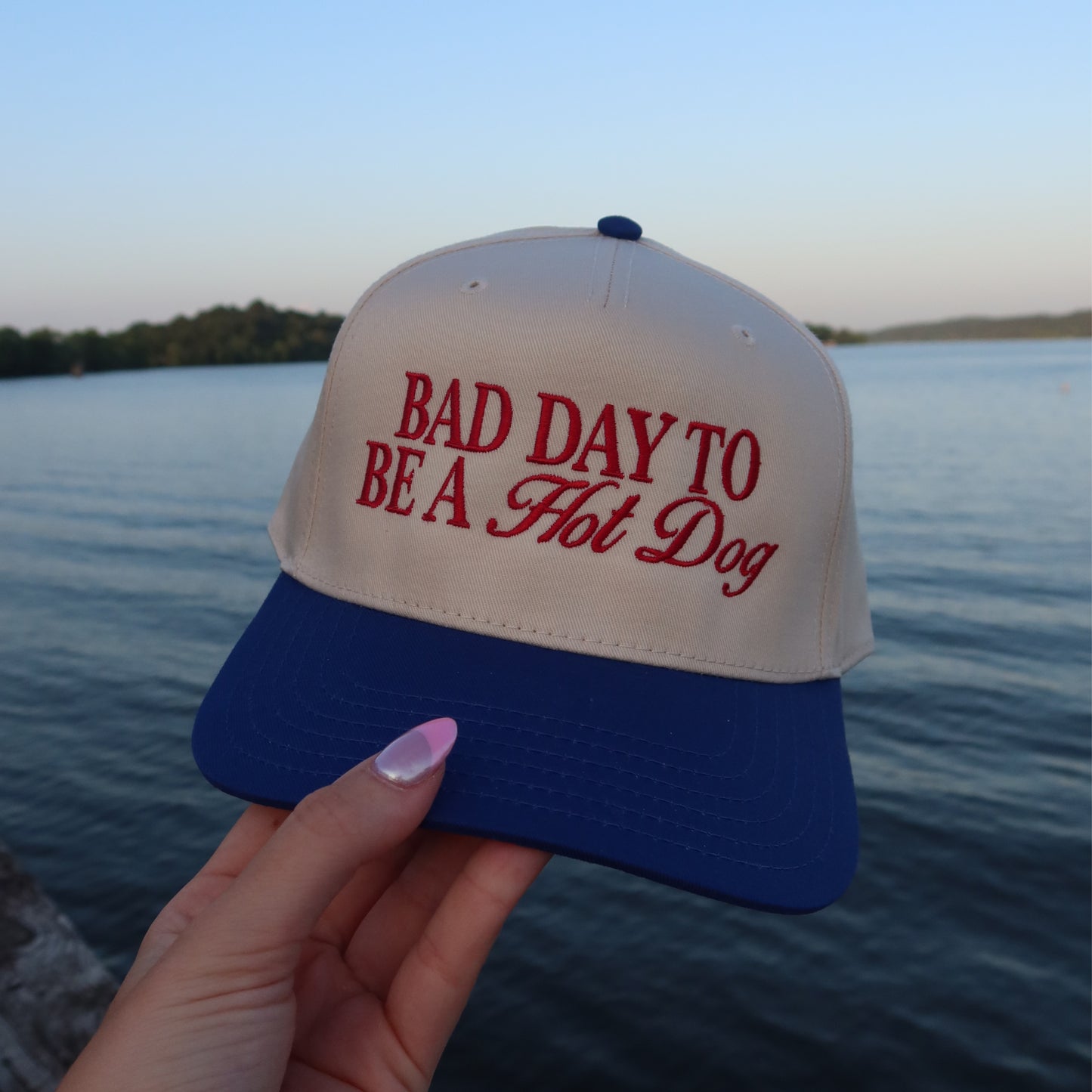 Bad Day to be a Hot Dog Vintage Trucker Hat