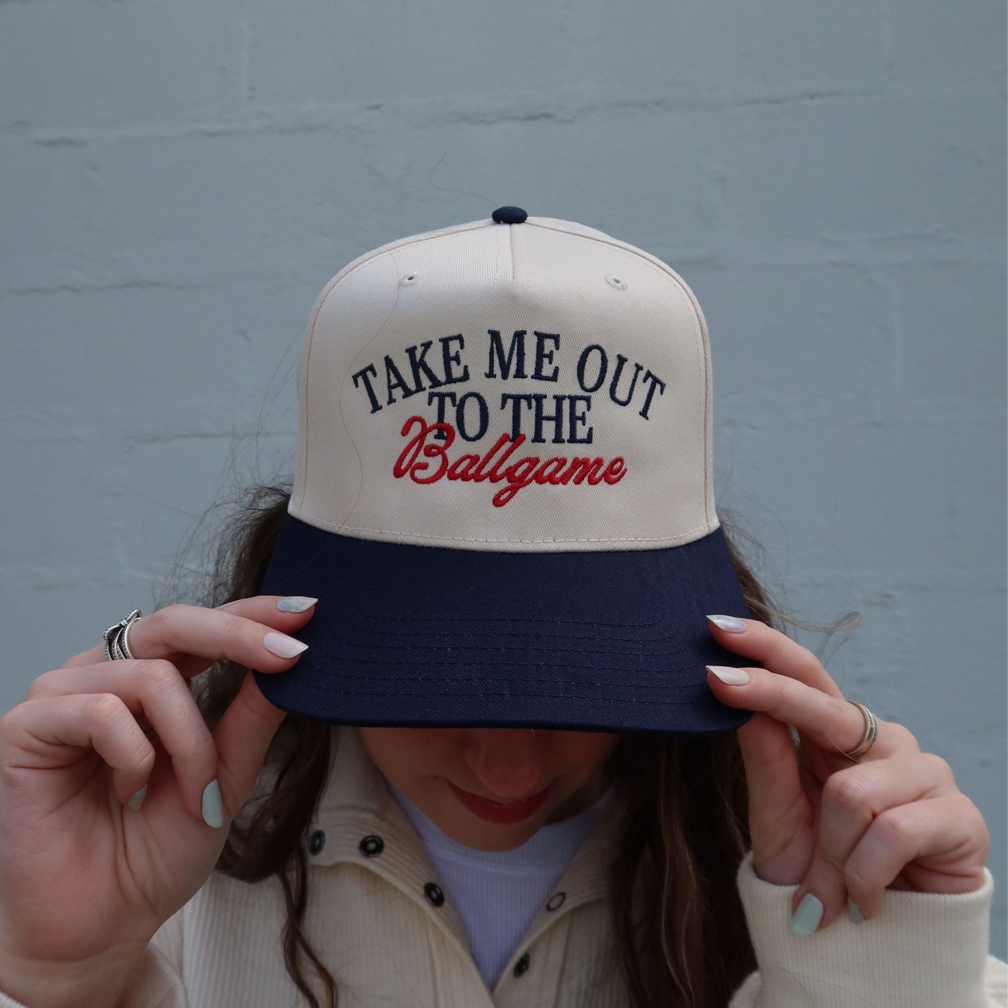 Take Me Out To The Ballgame Vintage Trucker Hat