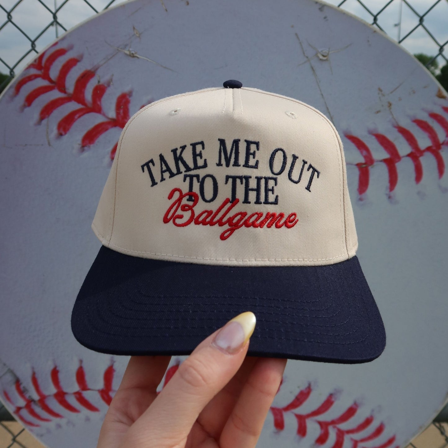 Take Me Out To The Ballgame Vintage Trucker Hat
