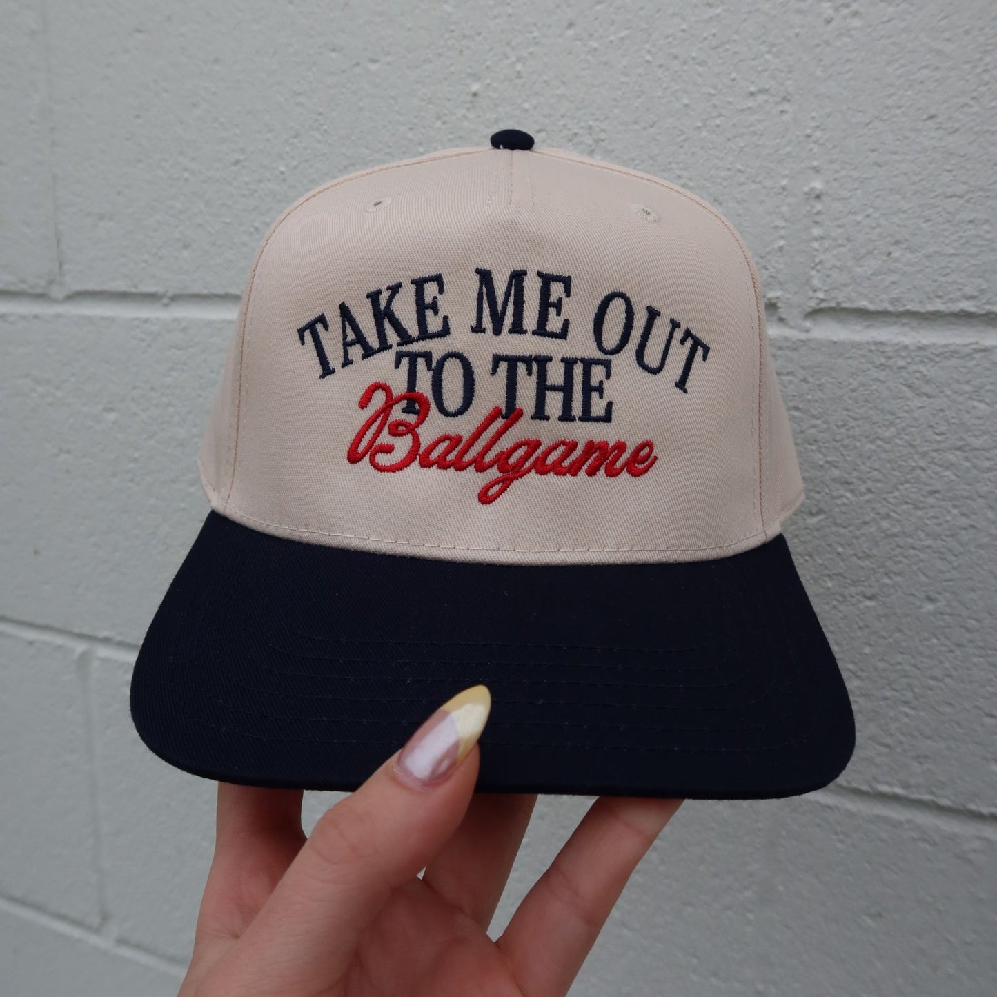 Take Me Out To The Ballgame Vintage Trucker Hat