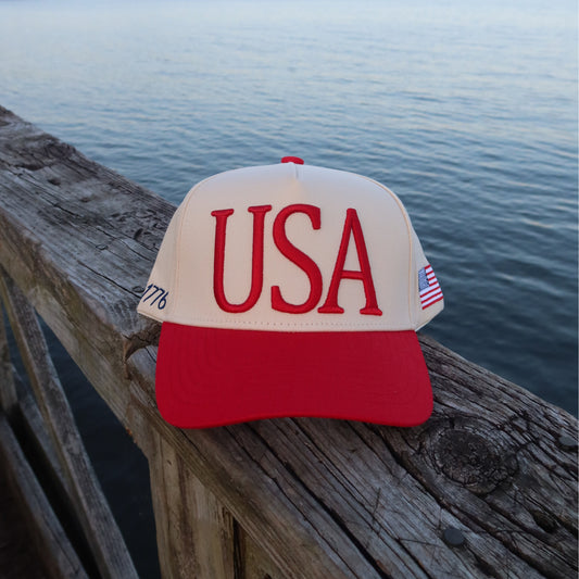 USA 3D Vintage Trucker Hat