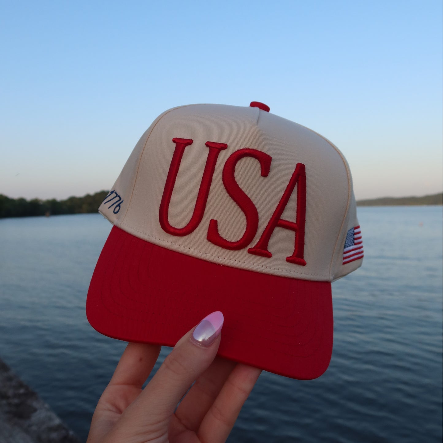 USA 3D Vintage Trucker Hat
