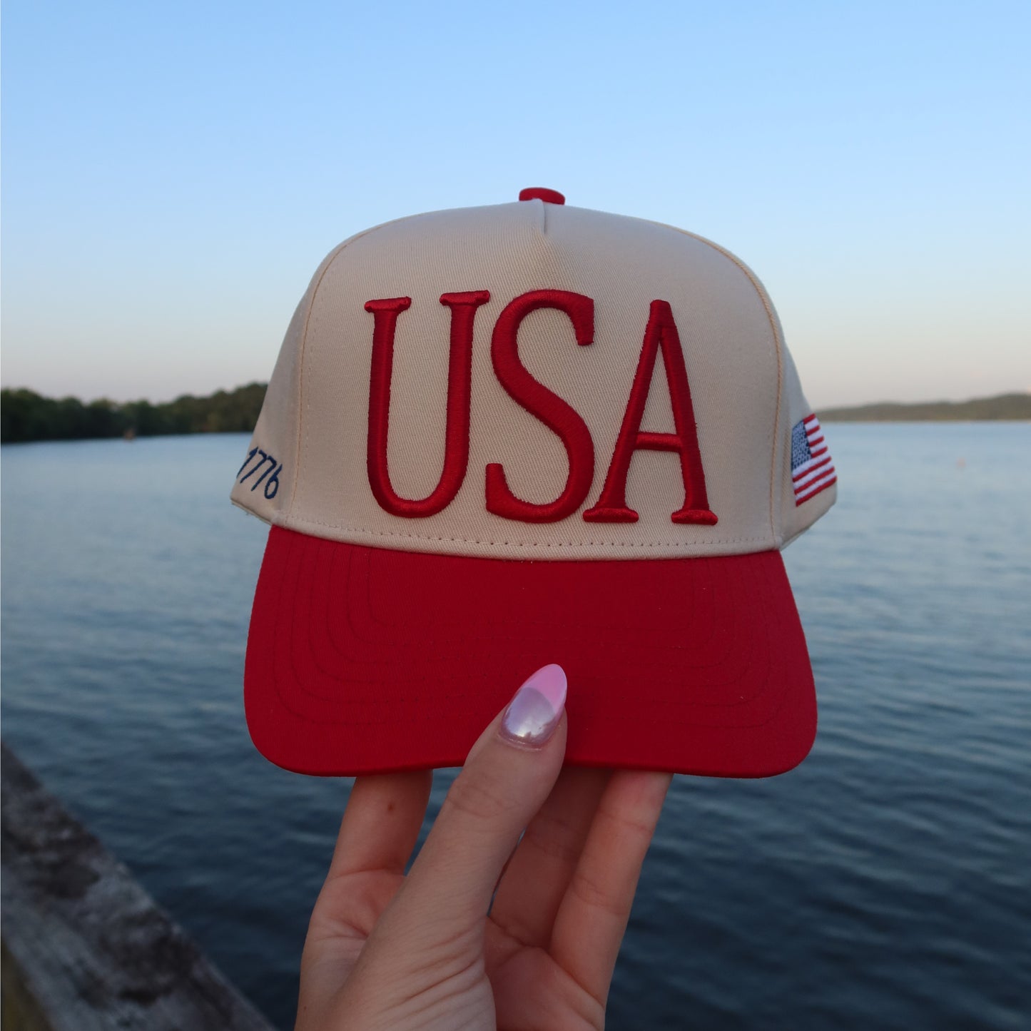 USA 3D Vintage Trucker Hat