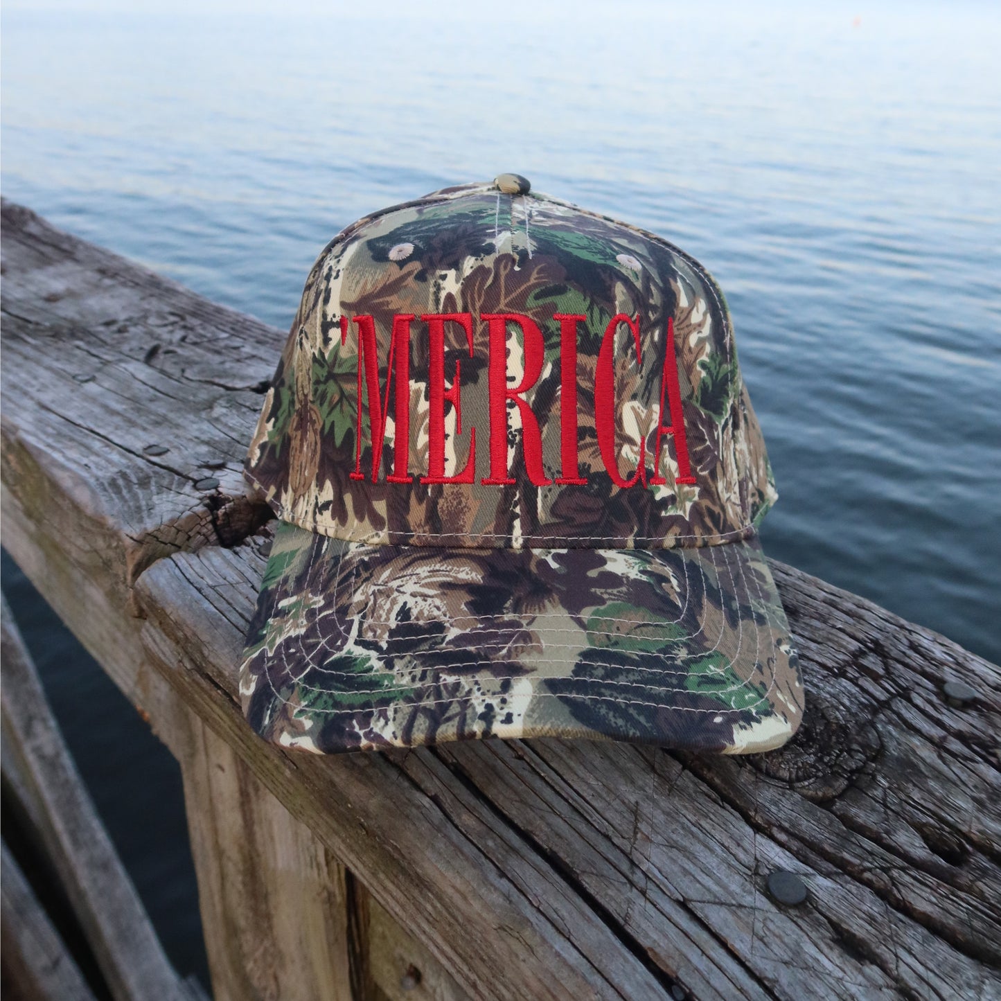 'Merica Camo Vintage Trucker Hat