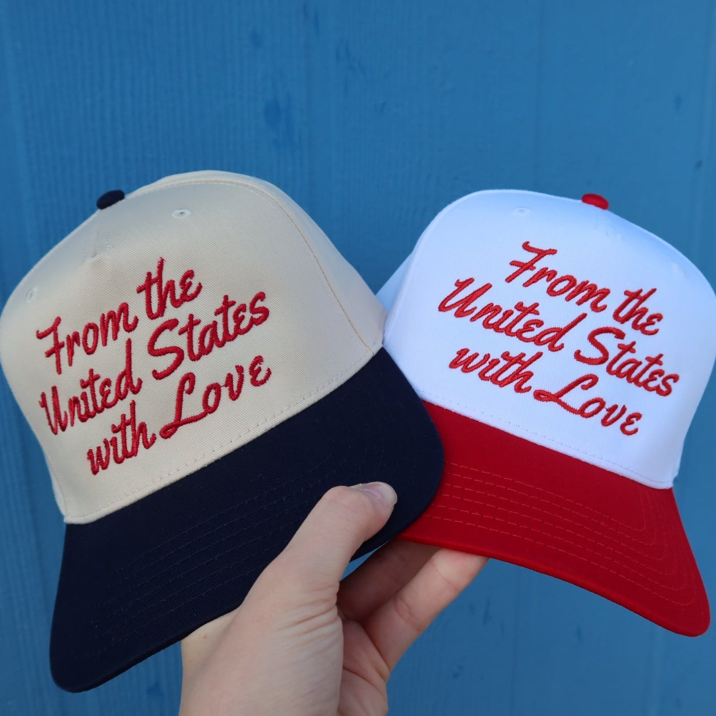 From The United States With Love Vintage Trucker Hat