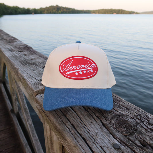 America Patch Vintage Trucker Hat