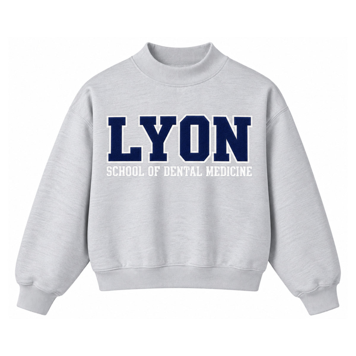 LYON School of Dental Medicine Mockneck Sweatshirt - Ash Gray