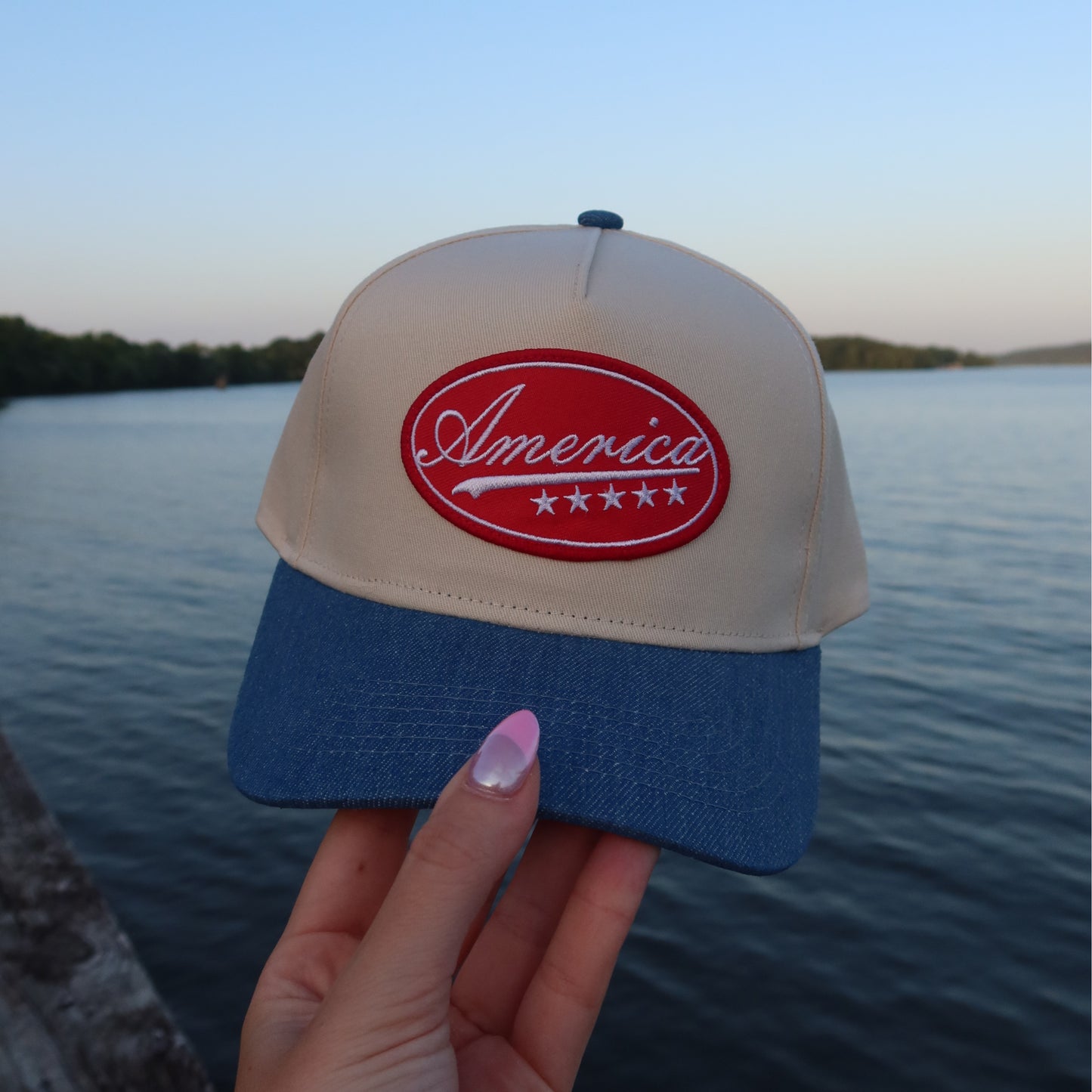 America Patch Vintage Trucker Hat