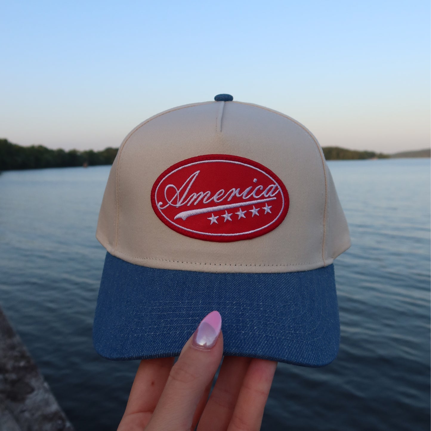 America Patch Vintage Trucker Hat