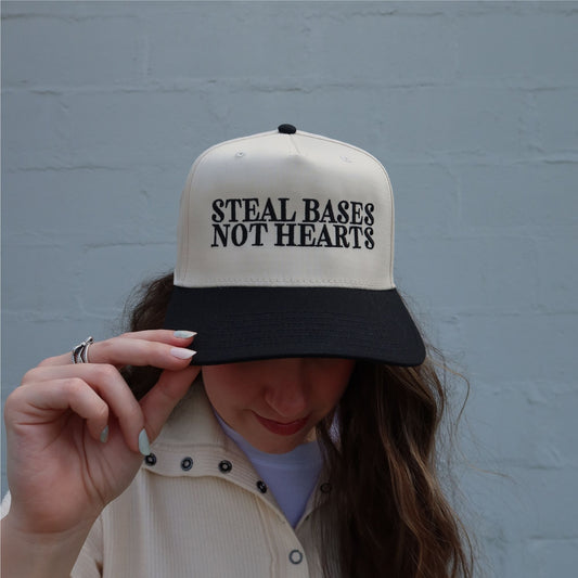 Steal Bases Not Hearts Vintage Trucker Hat