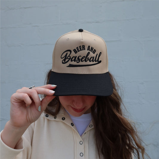 Beer and Baseball Vintage Trucker Hat
