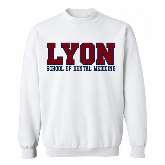 LYON School of Dental Medicine Crewneck Sweatshirt - White