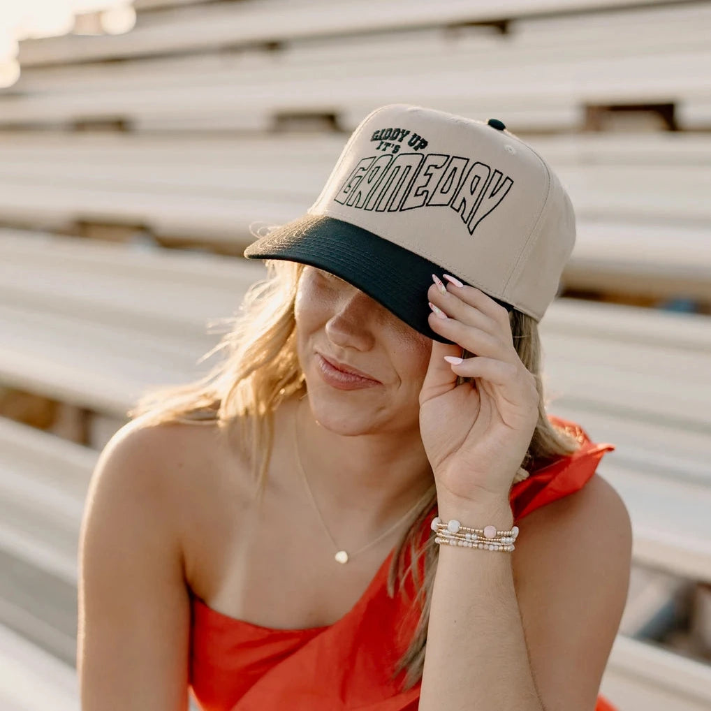 Giddy Up It's Gameday Vintage Trucker Hat (Embroidered)