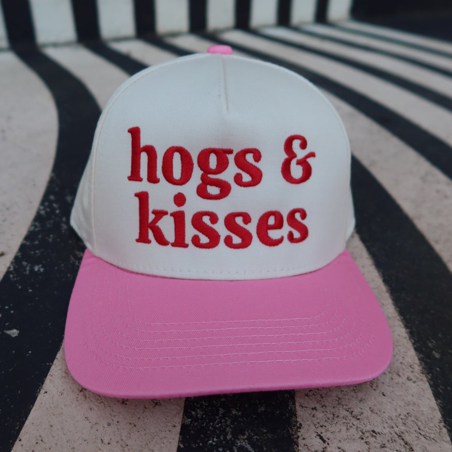 Hogs & Kisses Vintage Trucker Hat