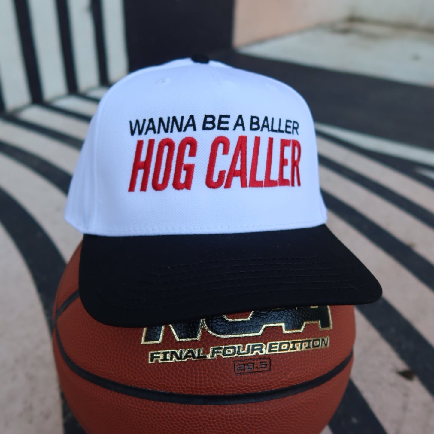Wanna be a Baller Hog Caller Vintage Trucker Hat