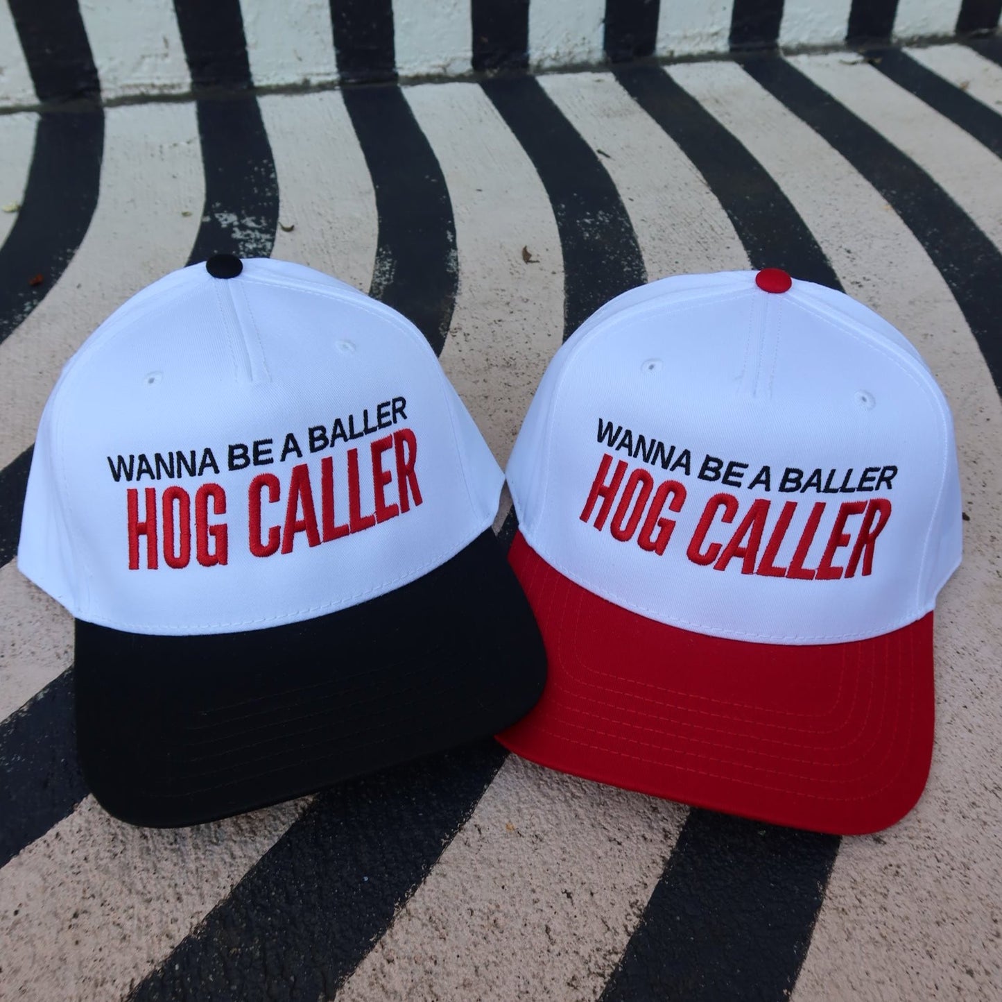 Wanna be a Baller Hog Caller Vintage Trucker Hat