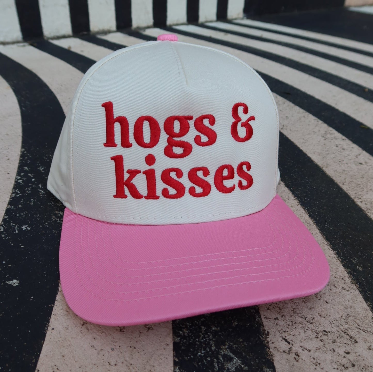 Hogs & Kisses Vintage Trucker Hat