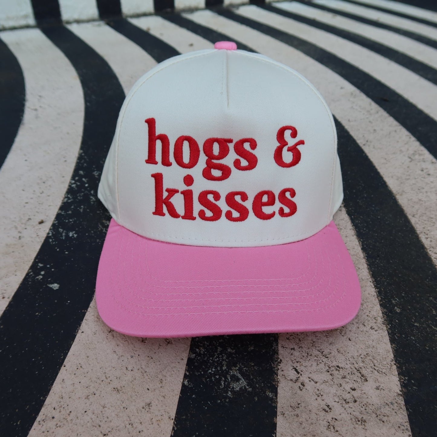 Hogs & Kisses Vintage Trucker Hat