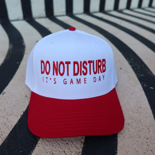 Do Not Disturb It's Game Day Vintage Trucker Hat