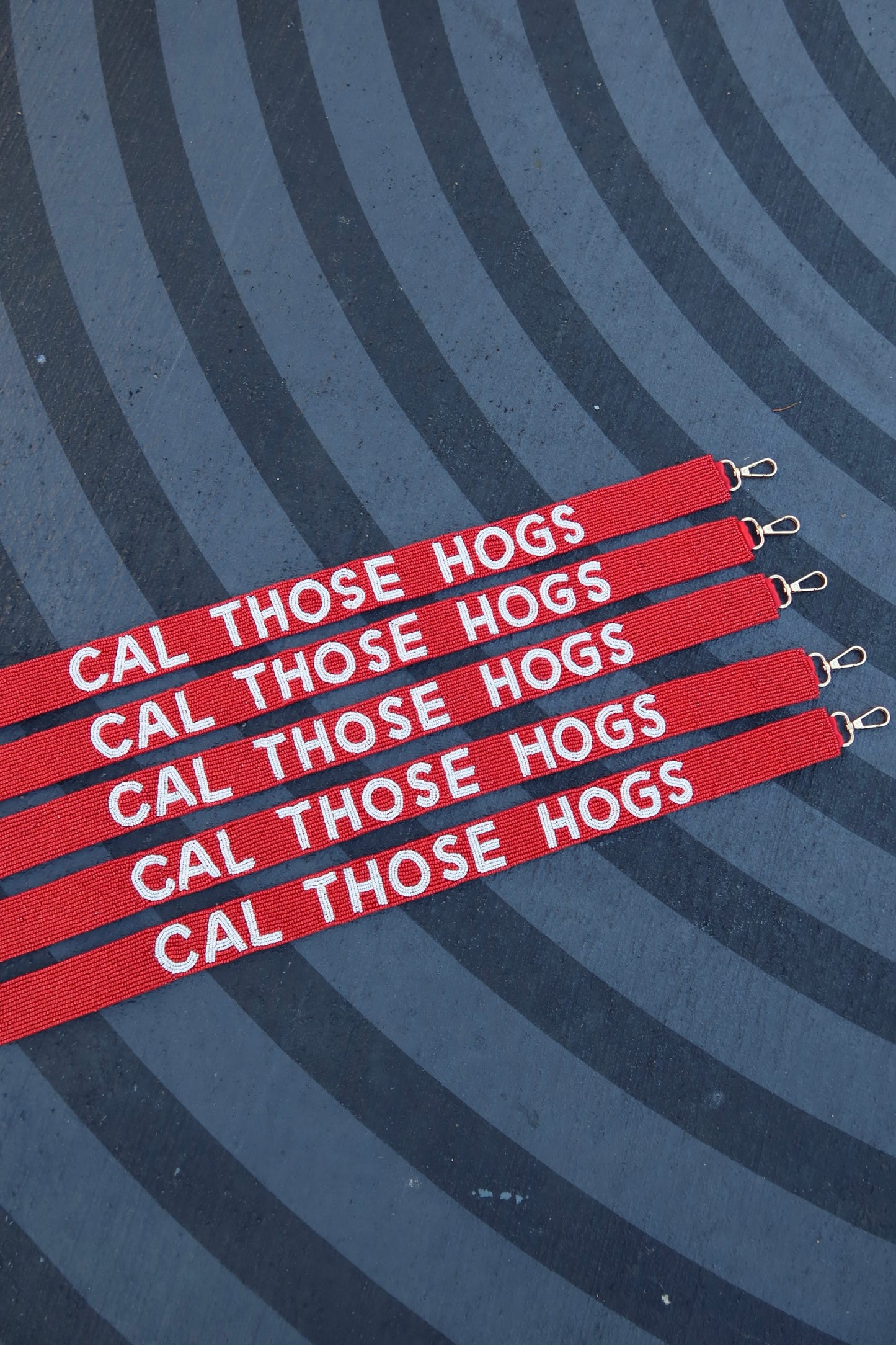 Cal Those Hogs Beaded Purse Strap