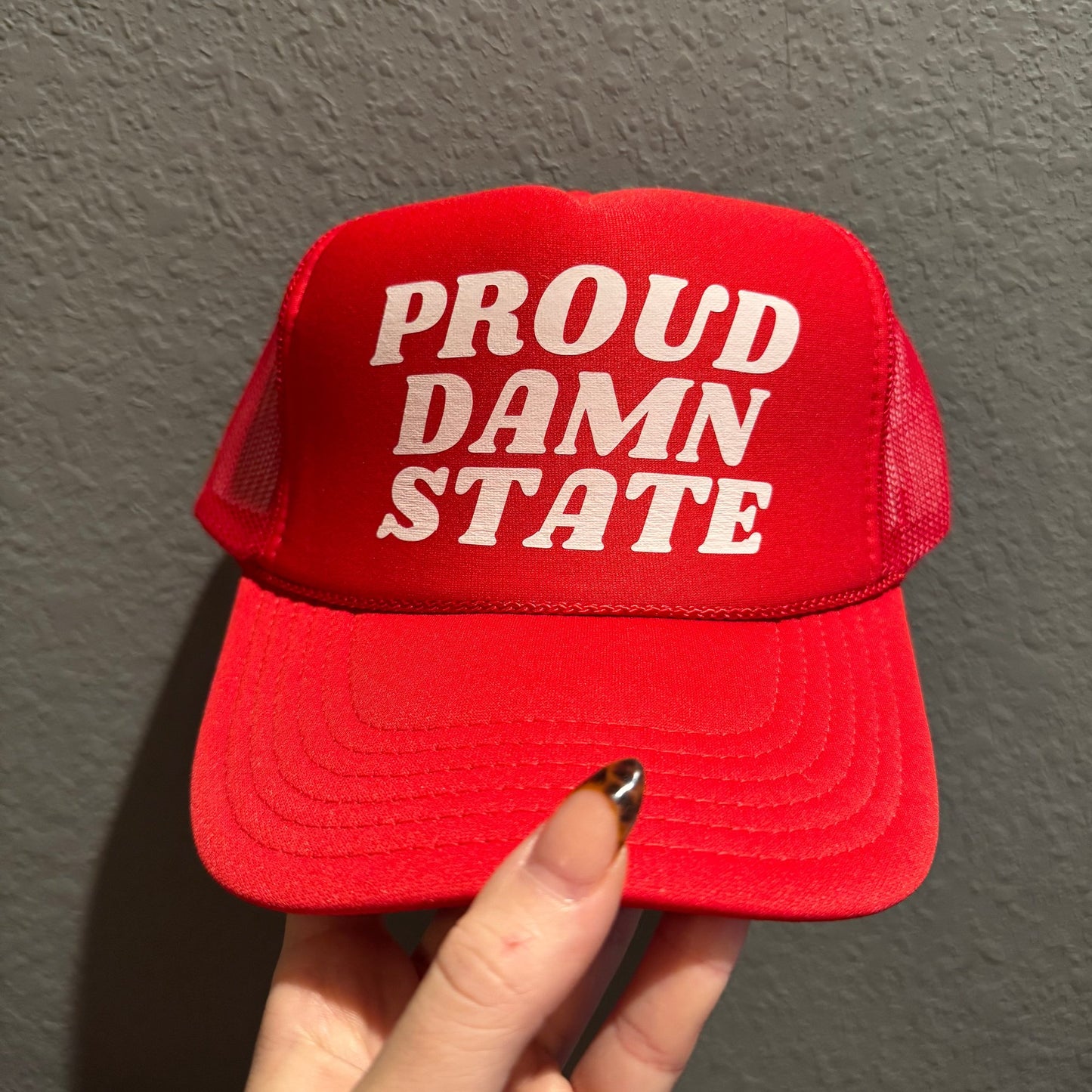 (Minor flaw) Proud Damn State Classic Trucker Hat (Printed)