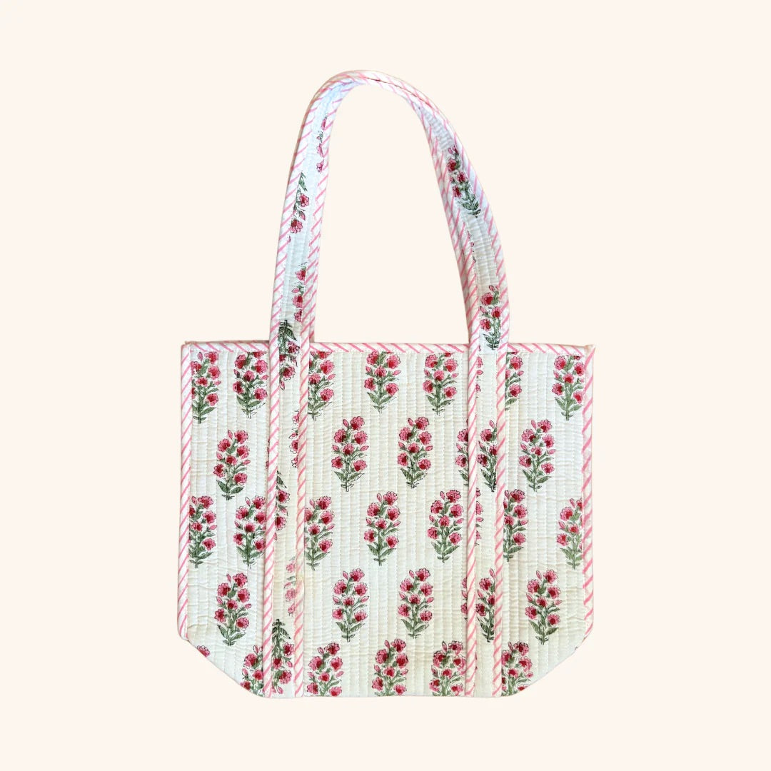 Clover Quilted Tote Bag
