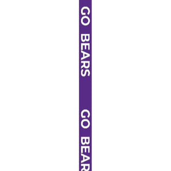 Bears Purple/White Beaded Purse Strap