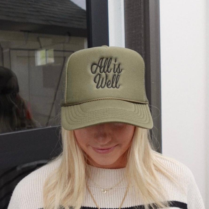 All Is Well Trucker Hat (Embroidered)