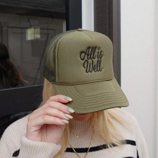 All Is Well Trucker Hat (Embroidered)