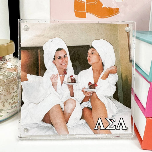 Alpha Sigma Alpha Insta Glitter Sorority Picture Frame