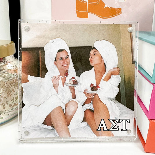 Alpha Sigma Tau Insta Glitter Sorority Picture Frame