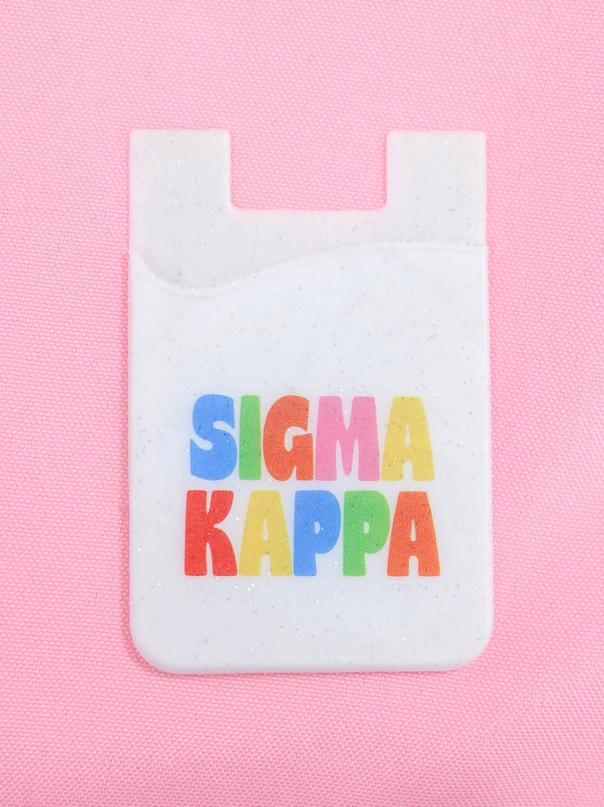 Sigma Kappa Shimmer Phone Sticky Wallet