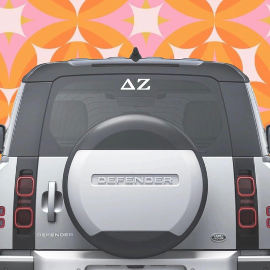 Delta Zeta Car Decal