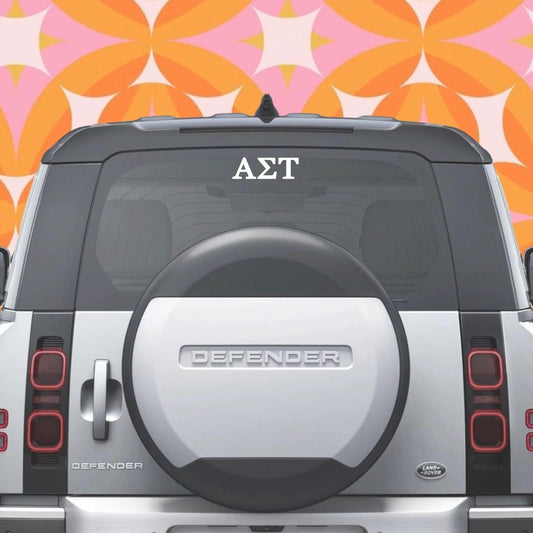 Alpha Sigma Tau Car Decal