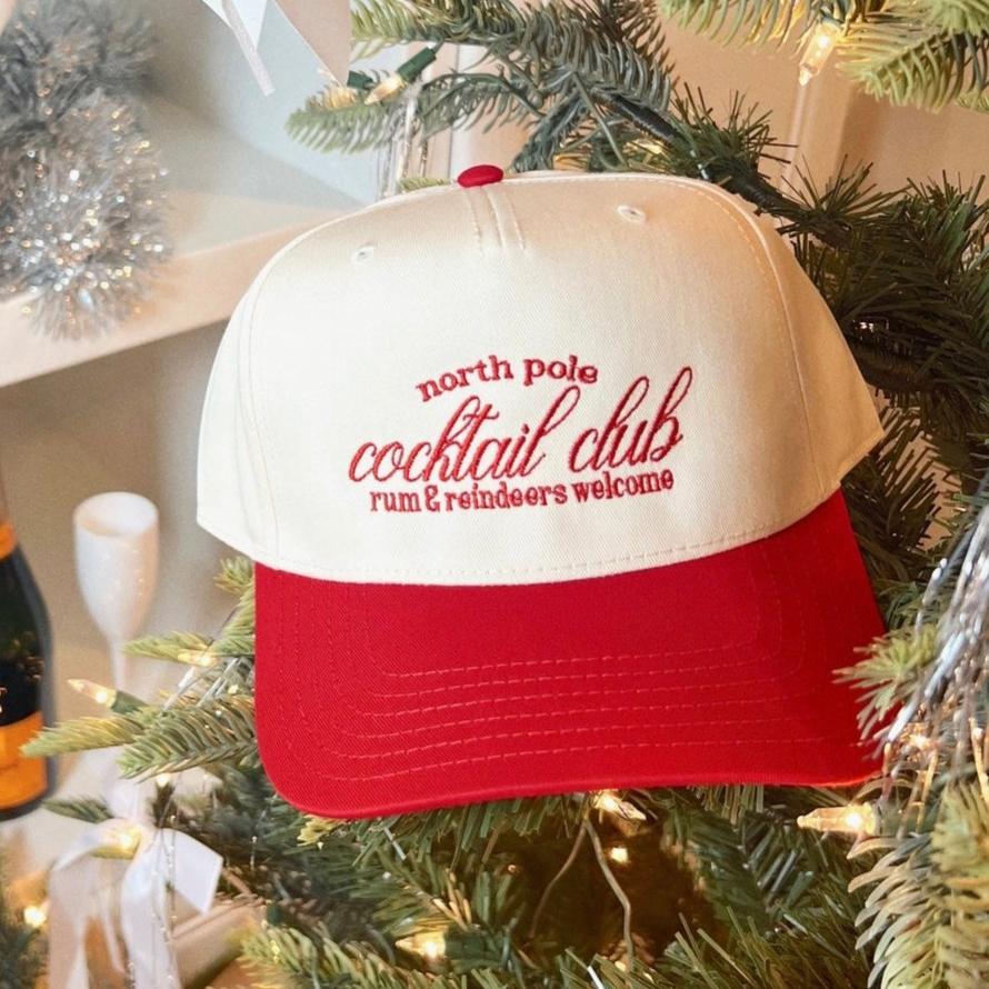 North Pole Cocktail Club Trucker Hat (Embroidered)