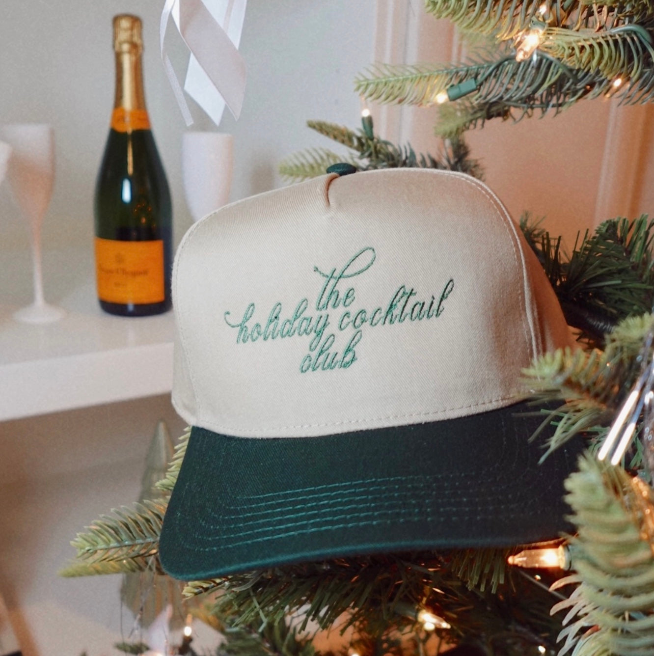 The Holiday Cocktail Club Trucker Hat (Embroidered)