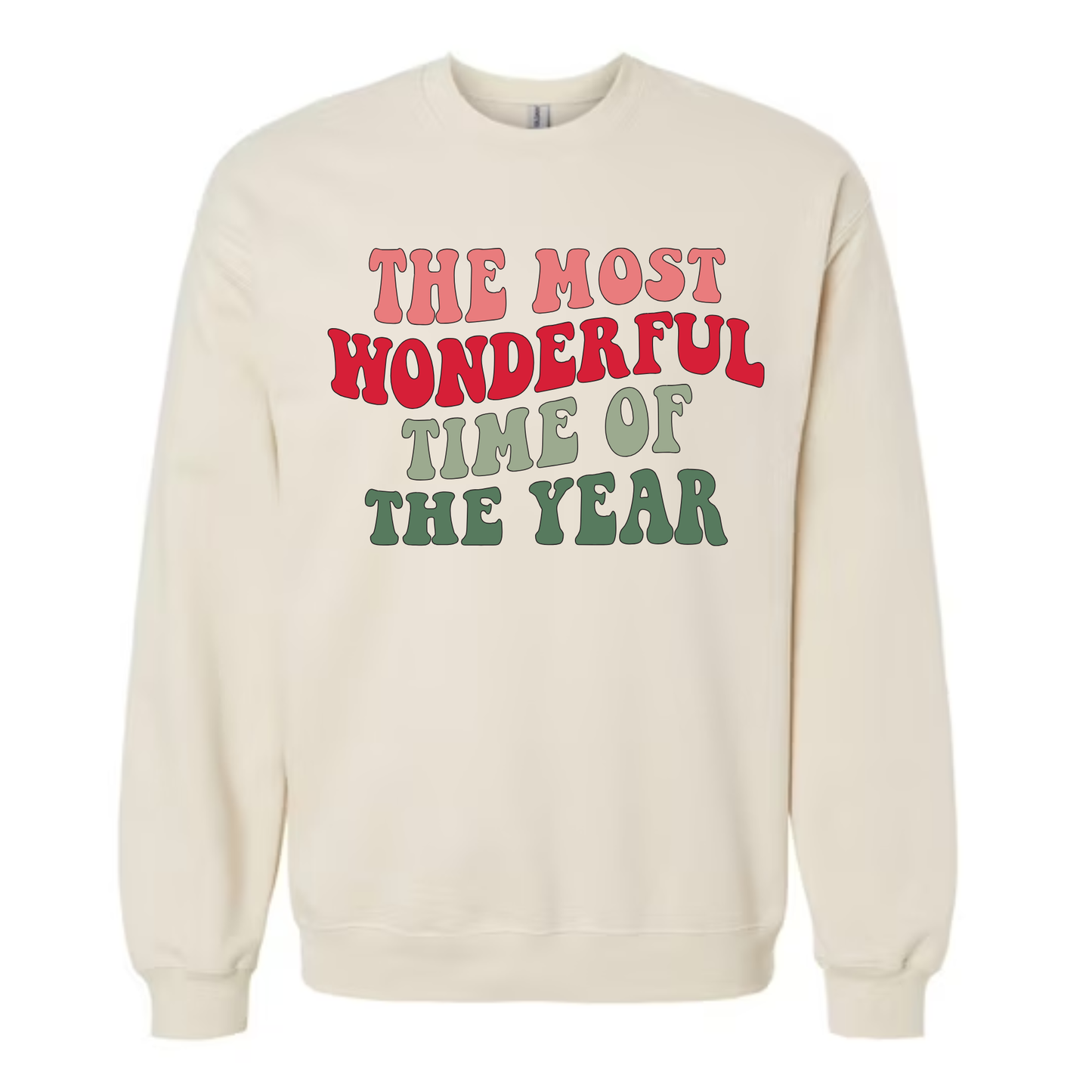 The Most Wonderful Time of the Year Crewneck Sweatshirt- Adult Large