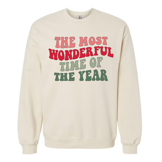 The Most Wonderful Time of the Year Crewneck Sweatshirt- Adult Large